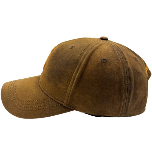 Browning Dura-Wax Solid Baseball Cap 308412881 Brown & Loop Closure 3-D Buckmark - Picture 5 of 11